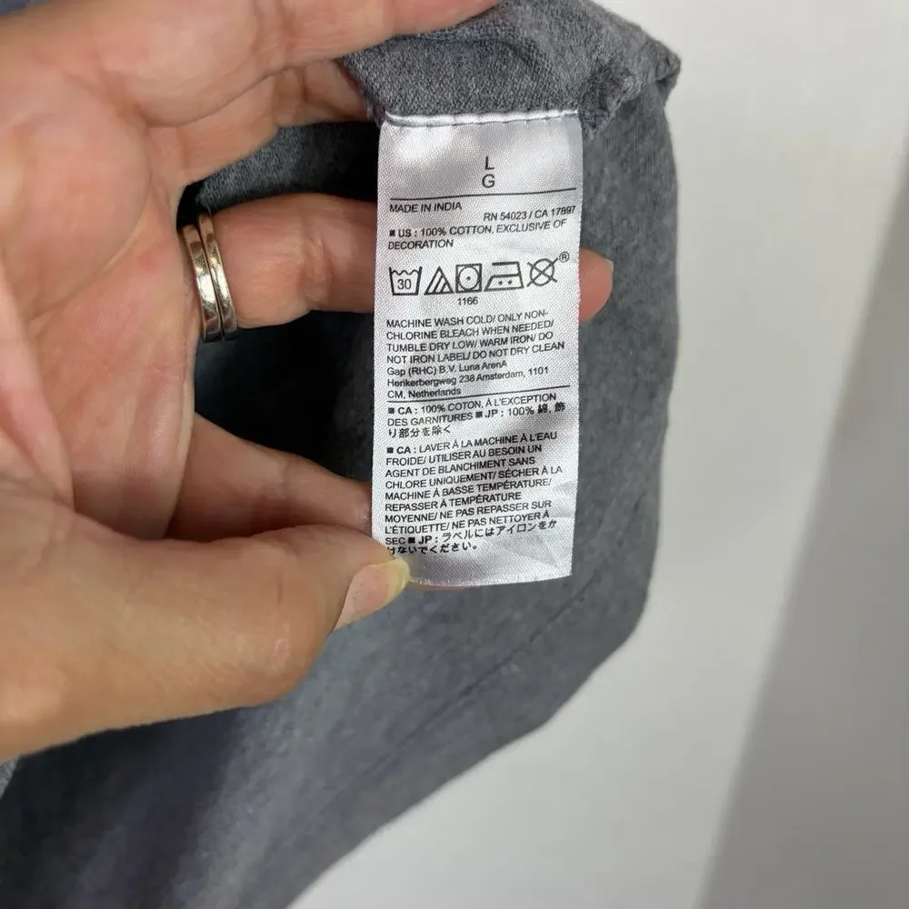 Banana Republic Outlet Pique Gray Polo Shirt Men’s Size L, Made in India, Cotton